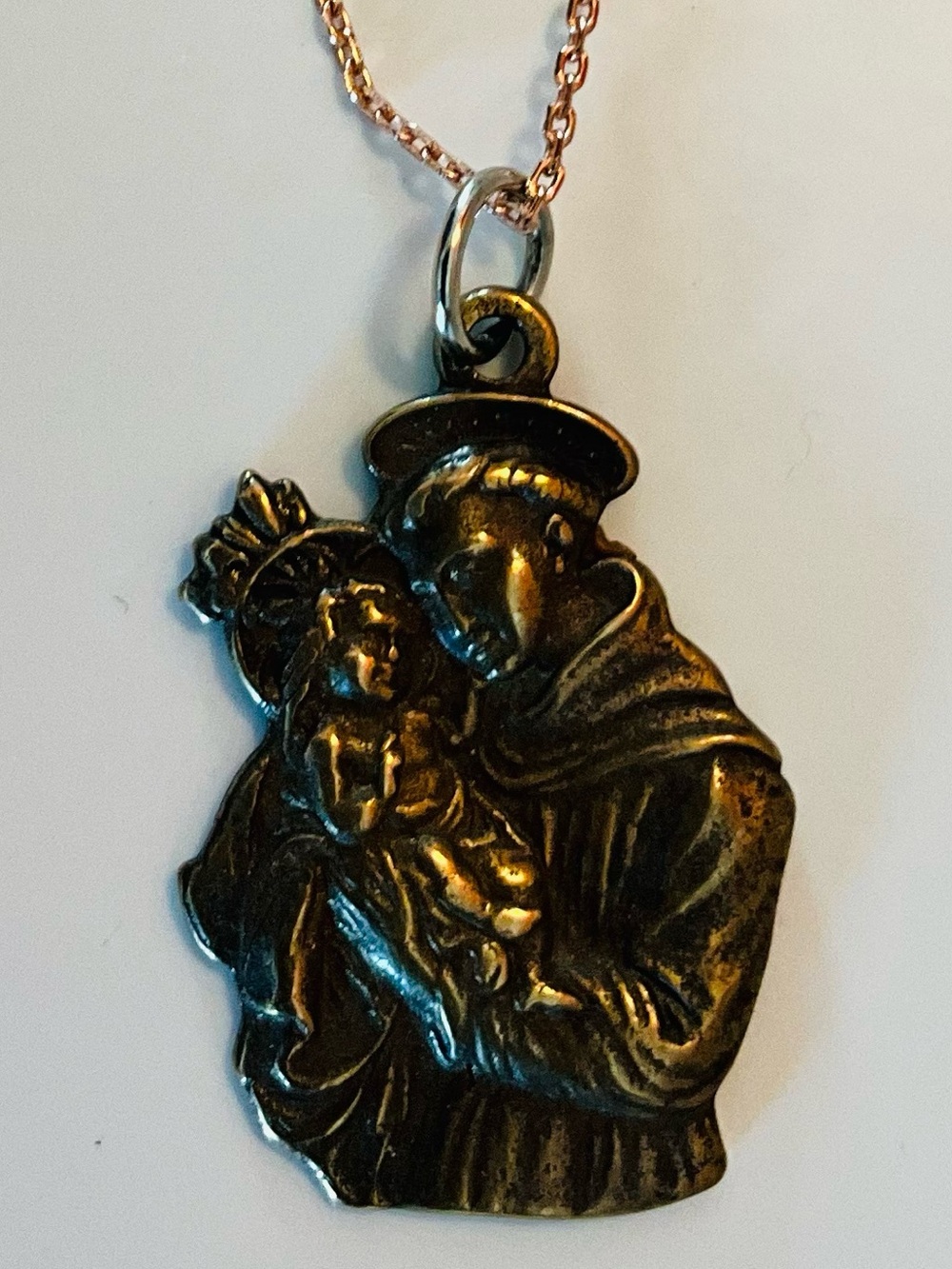 Saint Anthony Bronze Necklace